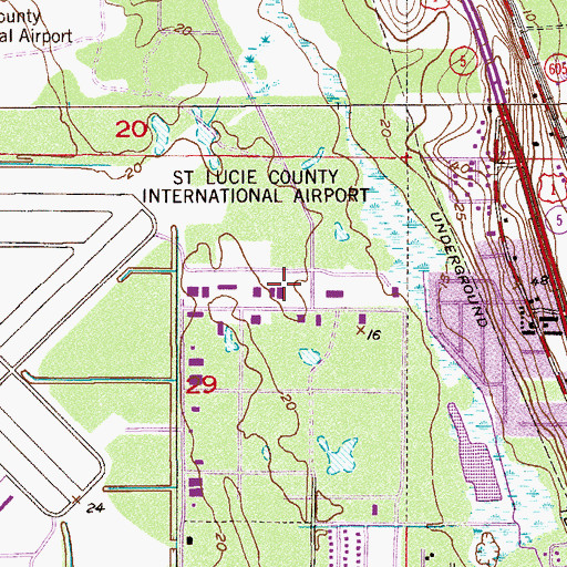 Topographic Map of Saint Lucie County Sheriff's Office - Aviation Unit, FL