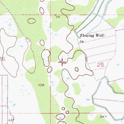 Topographic Map of Saint Lucie County Sheriff's Office Port Saint Lucie, FL