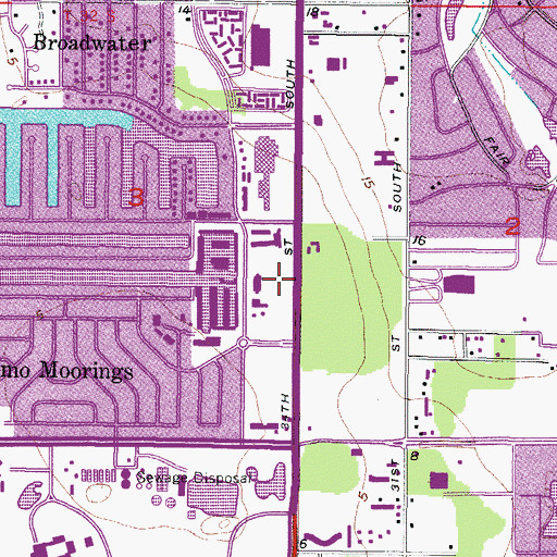 Topographic Map of Saint Petersburg Police Department Community Policing Maximo Resource Center, FL