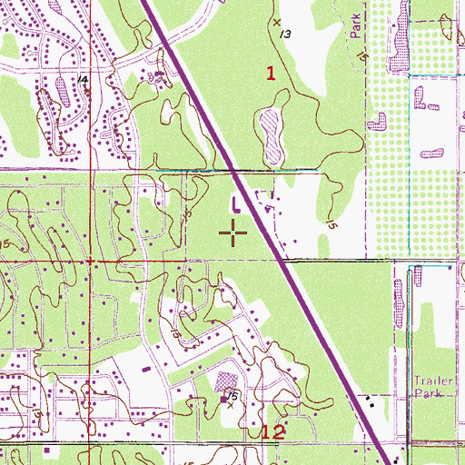 Topographic Map of Port Saint Lucie Police Department Substation, FL