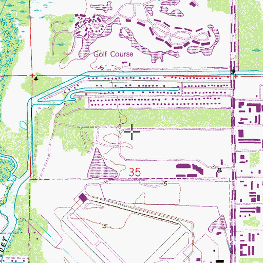 Topographic Map of Collier County Sheriff's Office, FL