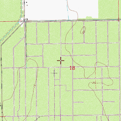 Topographic Map of Flagler County Sheriff's Office West Side Substation, FL