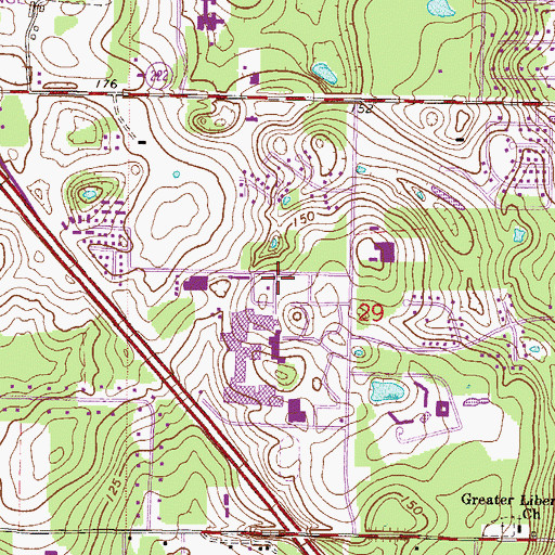 Topographic Map of Santa Fe Community College Police Department, FL