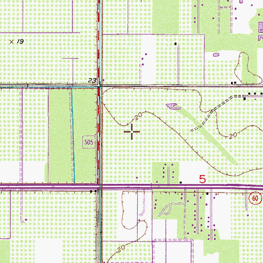 Topographic Map of Indian River County Sheriff's Office Substation, FL