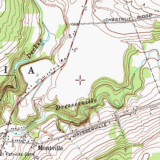 Topographic Map of Cayuga Correctional Facility, NY