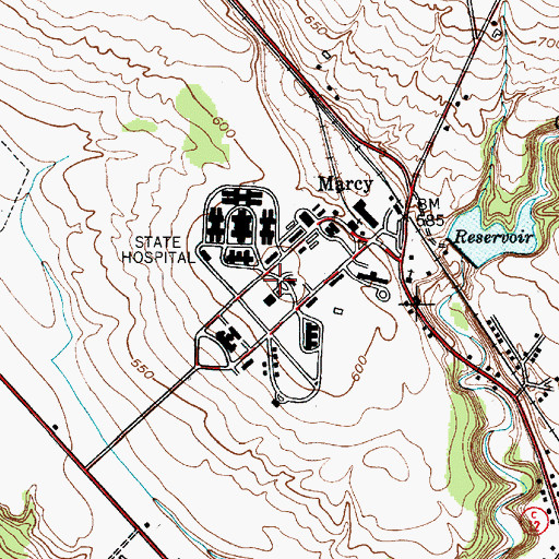Topographic Map of Mid - State Correctional Facility, NY
