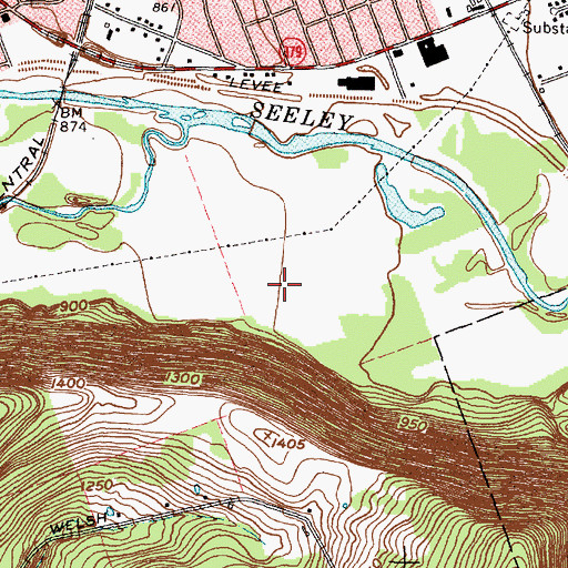Topographic Map of Southport Correctional Facility, NY