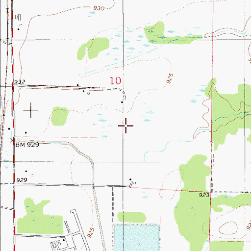 Topographic Map of Minnesota Correctional Facility Rush City, MN