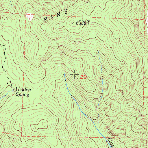 Topographic Map of Generals, CA