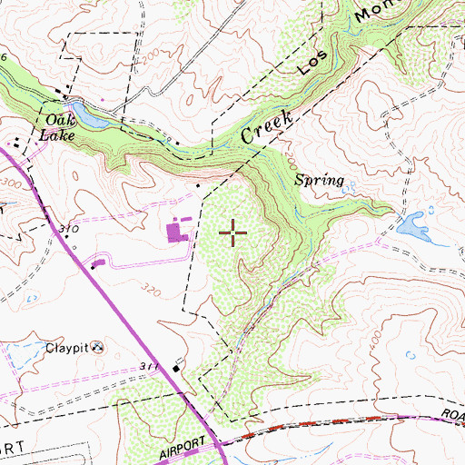 Topographic Map of Carlsbad Police Department, CA