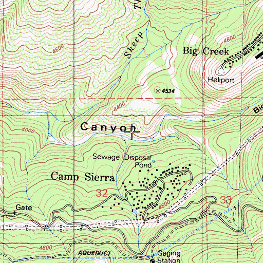 Topographic Map of Alder Gulch, CA