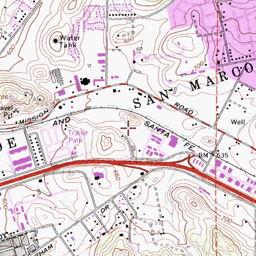 Topographic Map of San Diego County Sheriff's Office, CA
