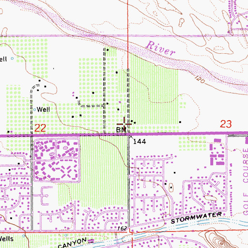 Topographic Map of Riverside County Sheriff's Office Substation, CA