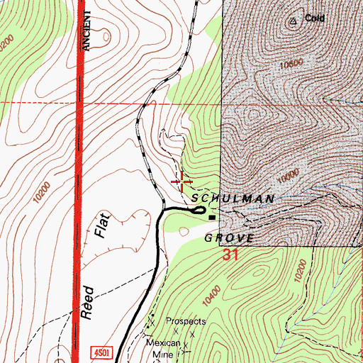Topographic Map of Discovery Trail, CA