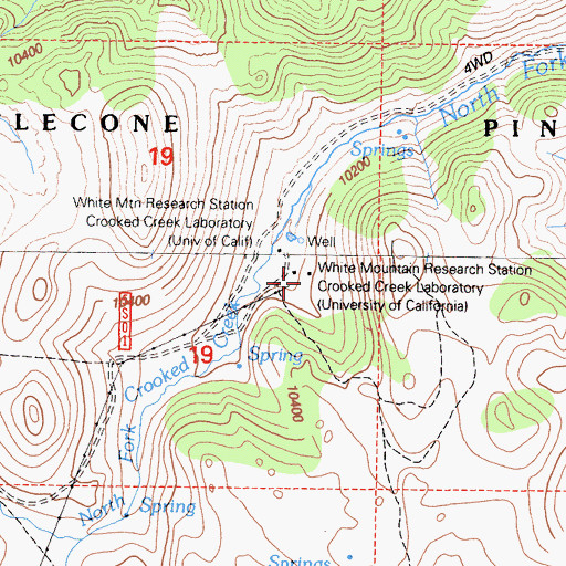 Topographic Map of See Remarks, CA