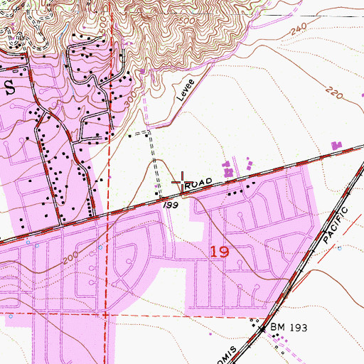 Topographic Map of Ventura County Sheriff's Office - Camarillo Patrol / Camarillo Police Services, CA