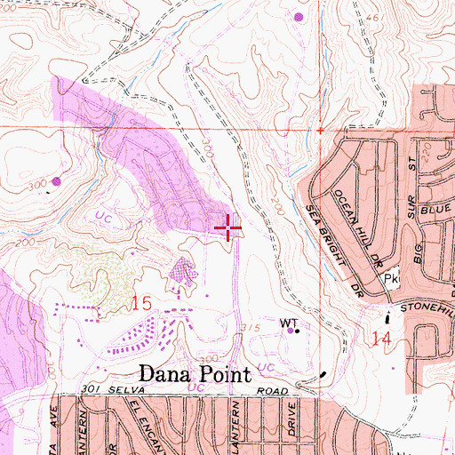 Topographic Map of Dana Point - Orange County Sheriff's Office, CA