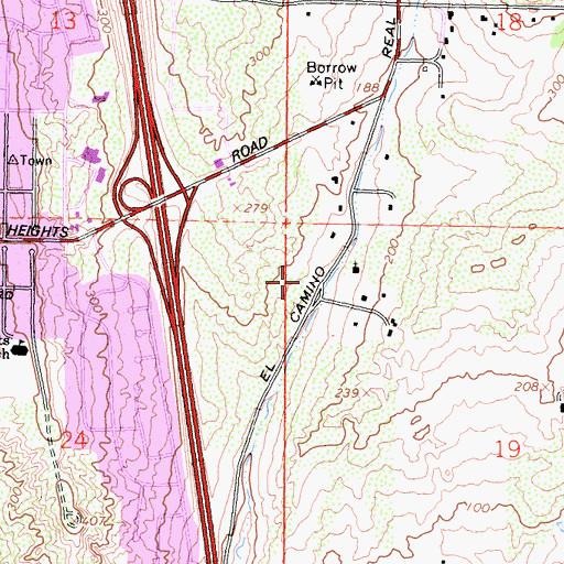 Topographic Map of San Diego Police Department - Northwestern Division, CA