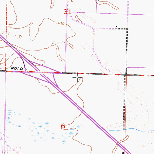 Topographic Map of California Highway Patrol 426 Buttonwillow, CA