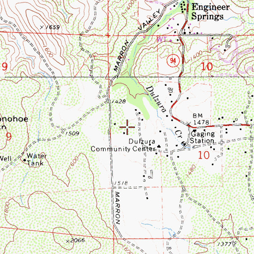 Topographic Map of San Diego County Sheriff's Office, CA