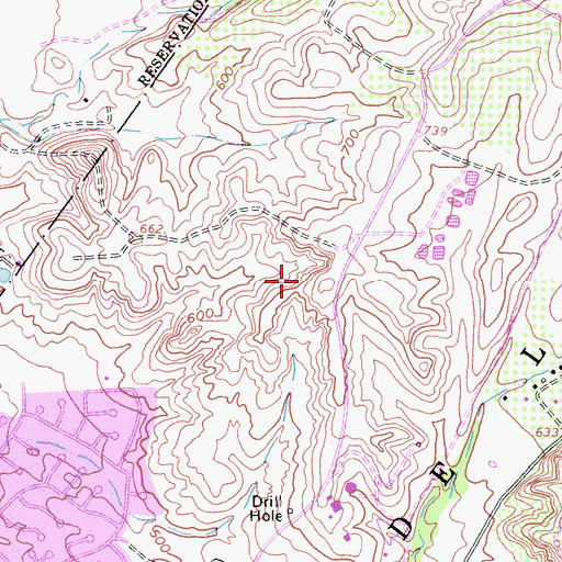 Topographic Map of Lake Forest Police Department, CA