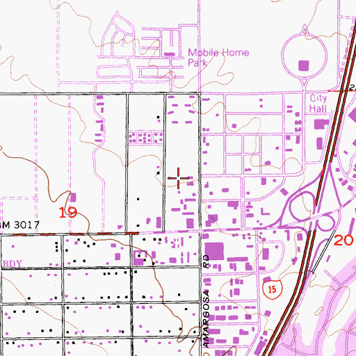Topographic Map of California Highway Patrol Inland Division - Victorville, CA
