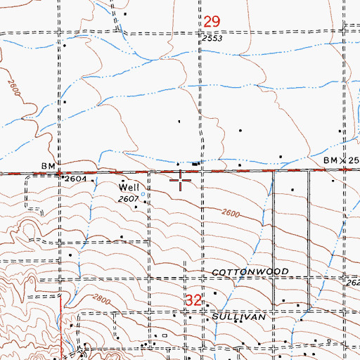 Topographic Map of California Highway Patrol - Morongo Basin, CA