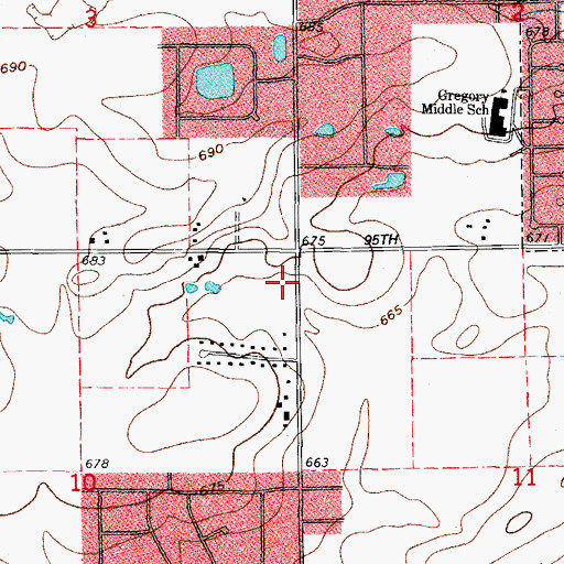 Topographic Map of Naperville Post Office Station, IL