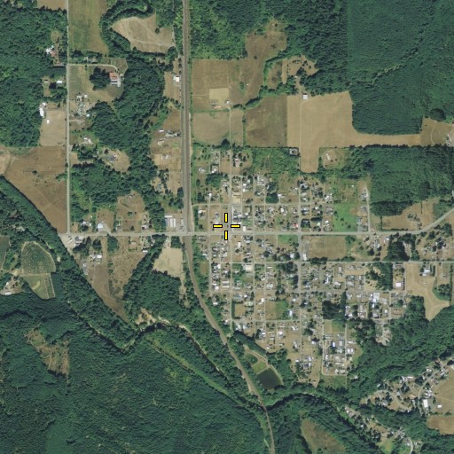 Aerial/Satellite Image of Vader Post Office, WA