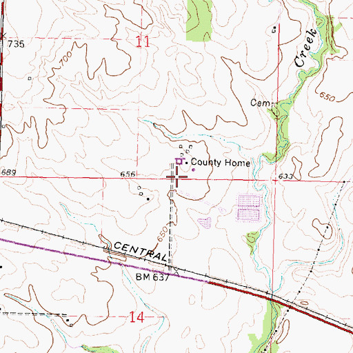 Topographic Map of Tazewell County Sheriff's Office, IL