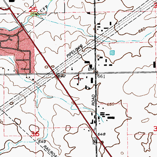 Topographic Map of Will County Sheriff's Office, IL