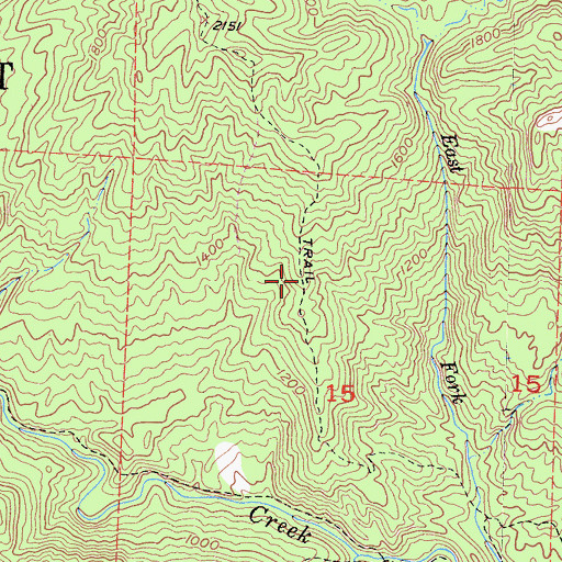 Topographic Map of Coyote Trail, CA