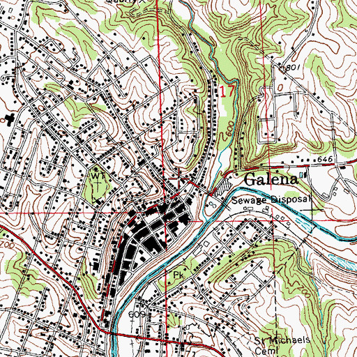 Topographic Map of Jo Daviess County Sheriff's Office, IL
