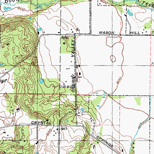 Topographic Map of Bull Valley Police Department, IL
