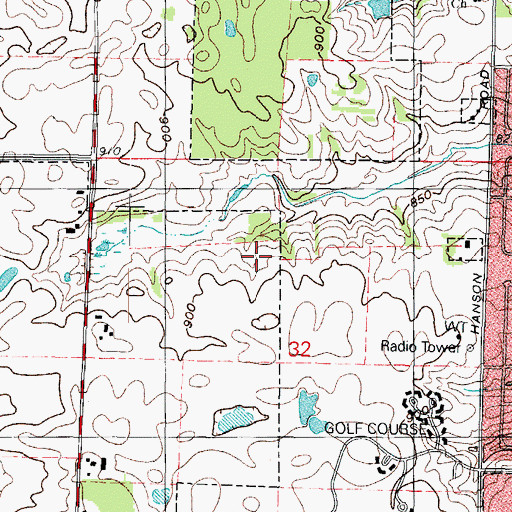 Topographic Map of Algonquin Police Department, IL