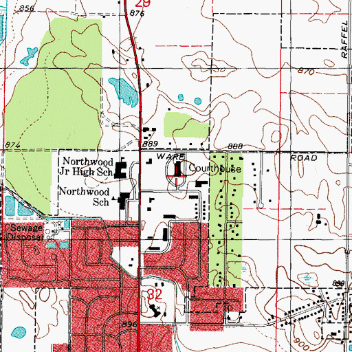 Topographic Map of McHenry County Sheriff's Office, IL