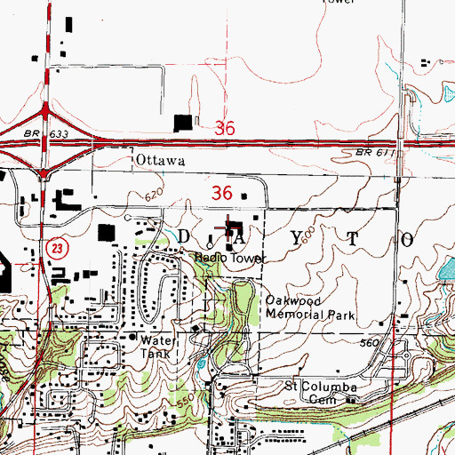 Topographic Map of La Salle County Sheriff's Office, IL