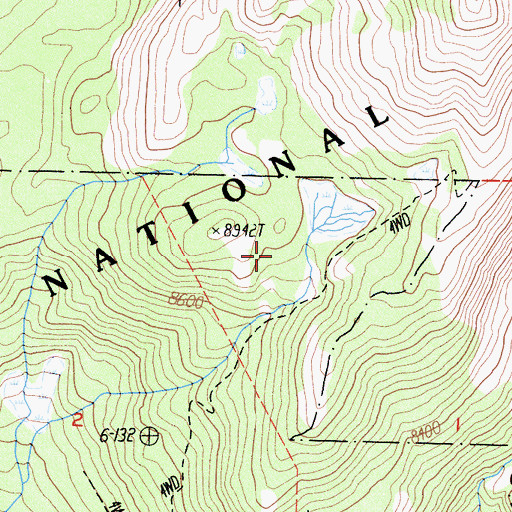 Topographic Map of Klette Meadow, CA