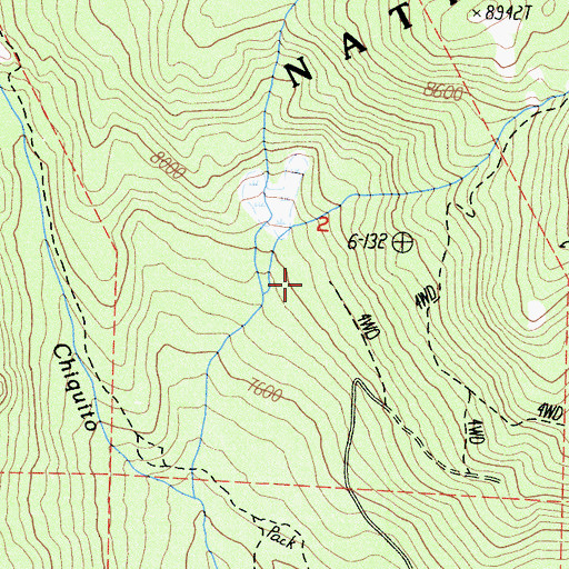 Topographic Map of Brophy Meadow, CA