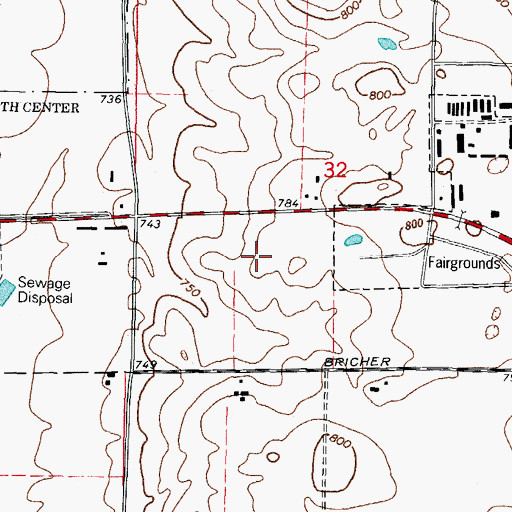 Topographic Map of Kane County Jail, IL