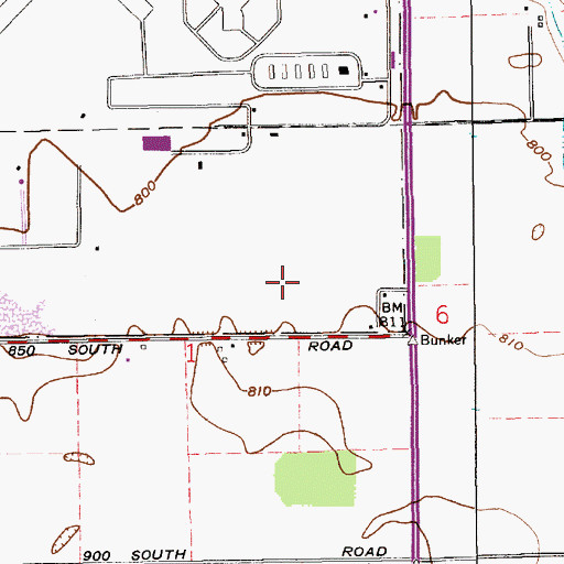 Topographic Map of Miami Correctional Facility, IN