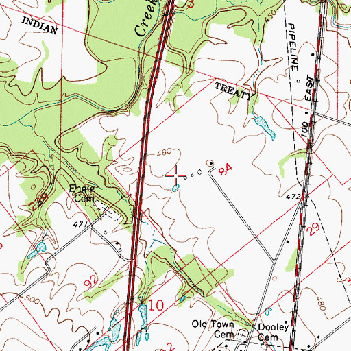 Topographic Map of Wabash Valley Correctional Facility, IN