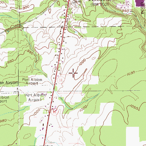 Topographic Map of State Correctional Institution at Albion, PA