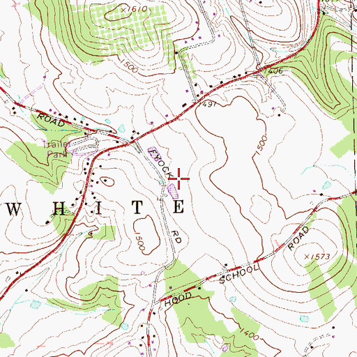 Topographic Map of State Correctional Institution Pine Grove, PA