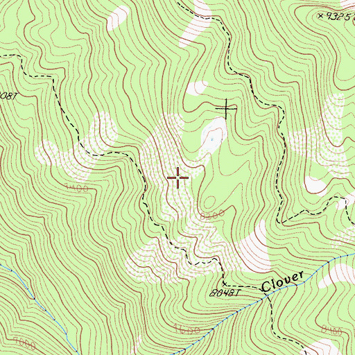 Topographic Map of John Krebs Wilderness, CA