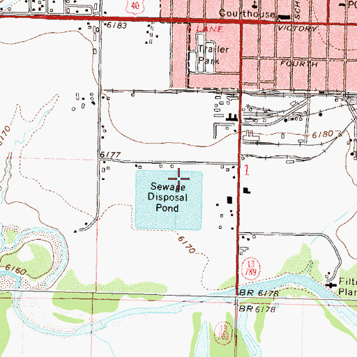 Topographic Map of Craig Police Department, CO