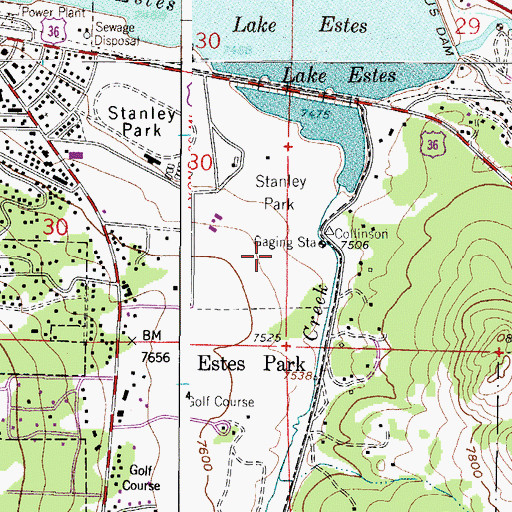 Topographic Map of Larimer County Sheriff's Office, CO