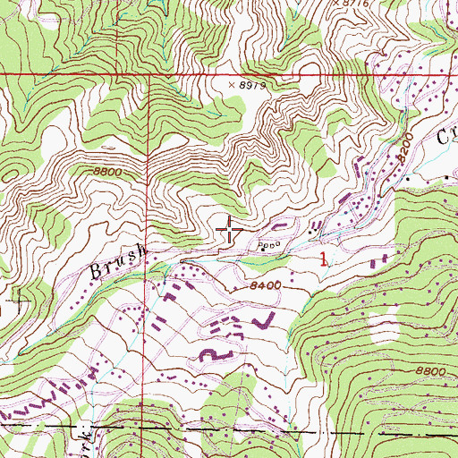 Topographic Map of Snowmass Village Police Department, CO