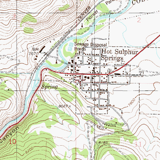 Topographic Map of Grand County Sheriff's Office, CO