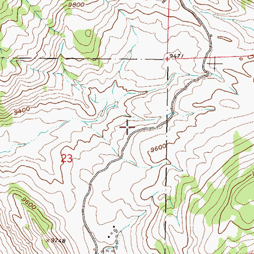 Topographic Map of Mount Crested Butte Police Department, CO